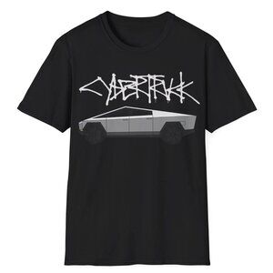 Cybertruck Electric Car Logo Graphic Tee Shirt Tesla Cybertruck Unisex T-Shirt